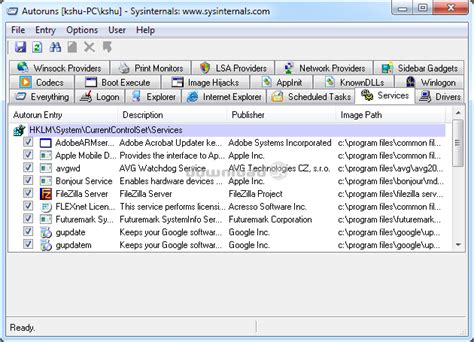 Download Autoruns 14.11 with